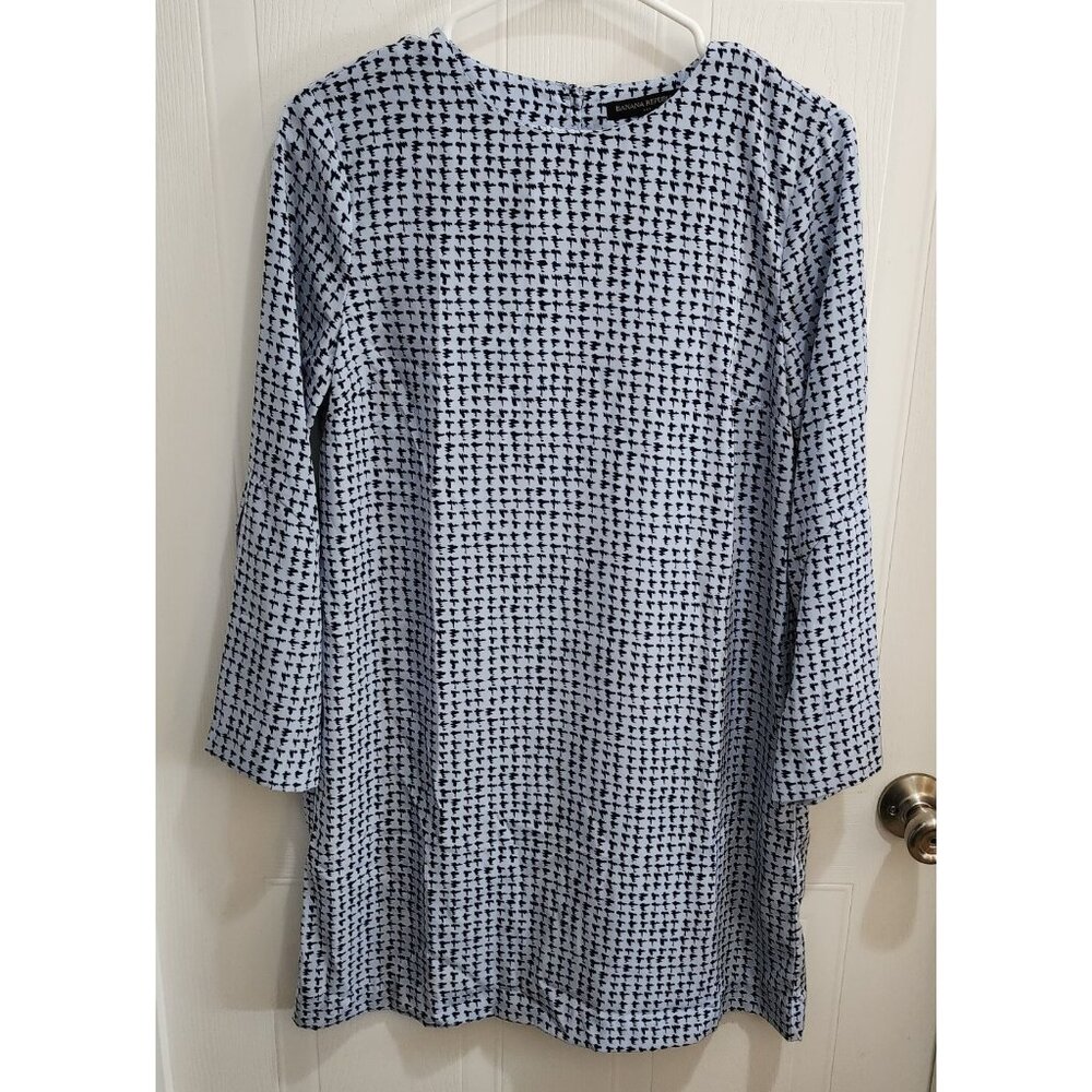 Banana Republic Women's XS Cool‎ Combo Long Sleeve Short Shift Dress Polyester
